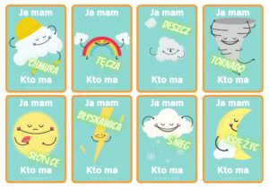 Karty do gry "Ja mam, kto ma"